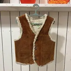 メキシコ製 70's キッズ スウェードベスト ヒッピー