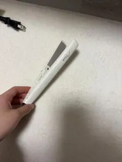 ホワイト ストレートヘアアイロンミニ