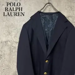 【超希少◎】ポロラルフローレン　紺ブレ　金ボタン　古着　vintage　80s