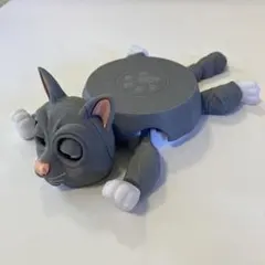 3Dプリント パニック猫コースター　グレーのサムネイル