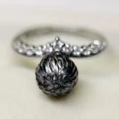 黒蝶真珠 南洋パール リボンネックレス 洗練 大人可愛い タヒチ 絶品 