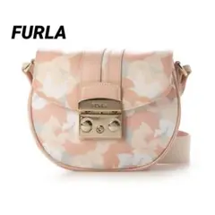 【美品】フルラ ショルダーバッグメトロポリス ミニ クロスボディ ラウンド