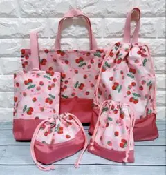 ハンドメイド レッスンバッグ トートバッグ いちご 2025年最新】レッスンバッグ いちごの人気アイテム - メルカリ