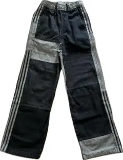 adidas パッチワークデニムパンツ