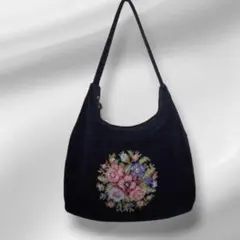 希少 美品 im product トートバッグ 鞄 花柄 バラ柄 ブラック - メルカリ