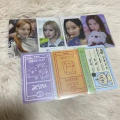 aespa ウィンター girls my first page 映画特典 トレカ