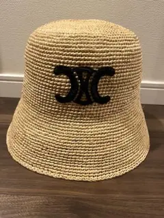 極美品★セリーヌ　ラフィア　バケットハット　帽子　トリオンフ　レディース　S 楽天市場】〈P5倍〉【スーパーSALE割引】セリーヌ／CELINE