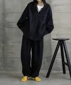 FASHIRU denim setup（×ARULLE）ブラック