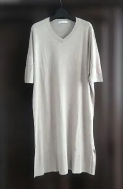 AMERICAN HOLIC ベージュ 半袖 ニットワンピース サイズF
