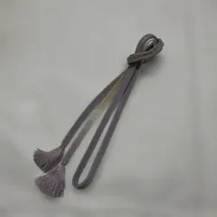 帯締め　平組　薄紫　ベージュ