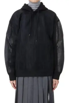 Auralee SHEER NYLON P/O PARKA BLACK 4
