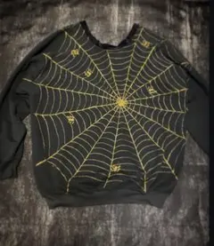 90s 激レア　スパイダーウェブ　蜘蛛の巣　カーディガン　古着　ヴィンテージのサムネイル