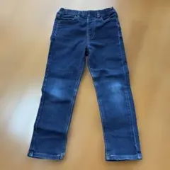 110 濃紺　デニム　ジーパン　無印　ストレート　キッズ