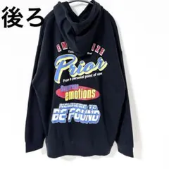 BEAUMERE 新品 パーカー ブラック LL メンズ　フーディー　ゆったり