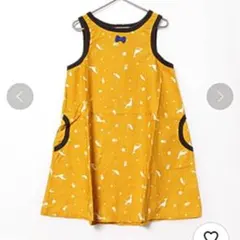マーキーズ Aラインワンピース 140 150 黄 キッズ