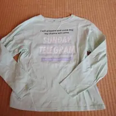 ミントグリーン 長袖Tシャツ 160