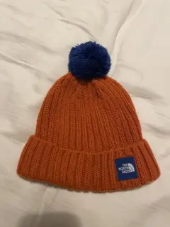 THE NORTH FACE ニット帽 オレンジ 青
