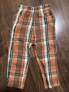 BREEZE 長ズボン 110サイズ オレンジ系チェック