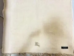 Burberry ウール100% ひざ掛け　マフラー ベージュ 日本製