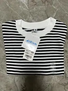 AIRism ストライプ Tシャツ 110