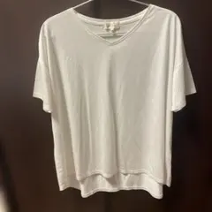 A/C DESIGN BY ALPHA CUBIC VネックTシャツ 白 Lのサムネイル