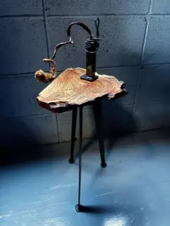 Re:ens 古材 × Iron Side Table - raw edge - - メルカリ