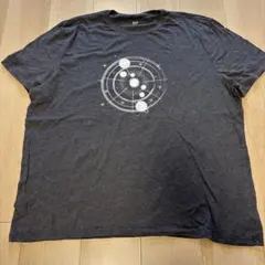 GAP ギャップ 惑星プリント Tシャツ チャコールグレー XXLのサムネイル