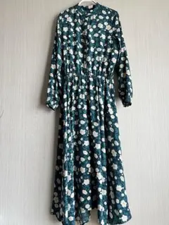 花柄マキシワンピース　mede19f フェリシモ　高山都さん コラボ