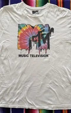 古着MTV タイダイ柄ロゴTシャツ 2XL