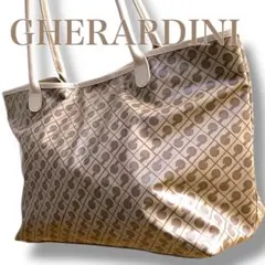 ゲラルディーニ 良品 イタリア製 ソフティ A4収納可 肩掛け可 トートバッグ