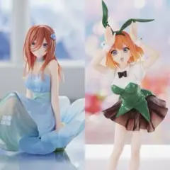 プライズフィギュア　五等分の花嫁　中野三玖　中野四葉　2点