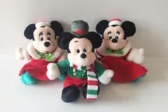 ディズニー ぬいぐるみ バッジ　クリスマス