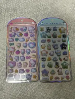 ハローキティ はぴだんぶい　コットンパフィーシール　ボンボンドロップシール