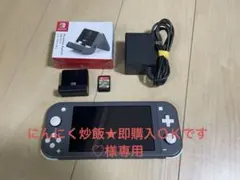 美品　Nintendo Switch Lite グレー 本体 オマケ付き
