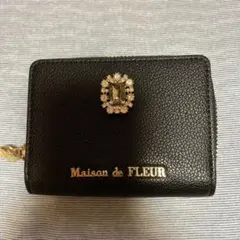 メゾンドフルール　財布　ブラック