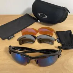 oakley オークリー　ファストジャケット　予備レンズ2セット4枚　ケース付き