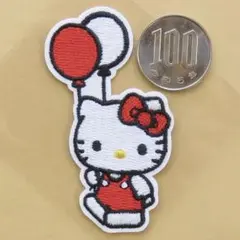 ハローキティ 刺繍 アイロン ワッペン アップリケ サンリオ キャラ 4084