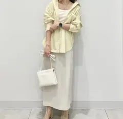 GU オーバーサイズシャツ(長袖)(UVカット機能付き)