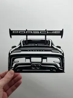 PORSCHE911 GT3 リアビュー 壁の装飾のサムネイル