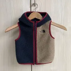 80◆フリースベストTHE NORTH FACE ネイビー/ベージュ
