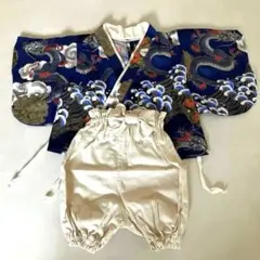 男の子　ベビー　袴　オーダーメイド着物　60〜70cm