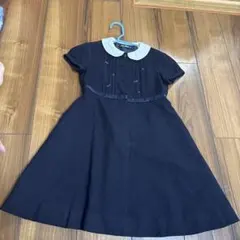 familiar 半袖ワンピース 120 ネイビー