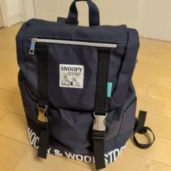 スヌーピー　リュック（ナップサック）　紺色