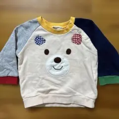 ホットビスケッツ ミキハウス クマ トレーナー 80サイズ