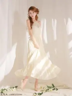 DEA.ROBE de FLEURS ストーン付きシフォンロング キャバドレス - メルカリ