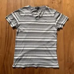 バーバリー ブラックレーベル 半袖 ストライプ Tシャツ 2 M