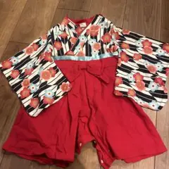 袴ロンパース　80cm 雛祭り　初節句　お食い初め　　　祝い着