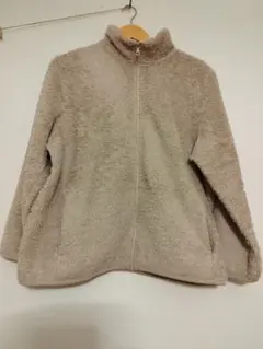 UNIQLOベージュ ファーリーフリースジャケット