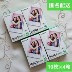 【匿名配送】チェキフィルム 10枚×4 instax mini 富士フイルム