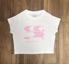 Codegraphy ホワイト×ピンク ロゴ Tシャツ Sサイズ　美品のサムネイル